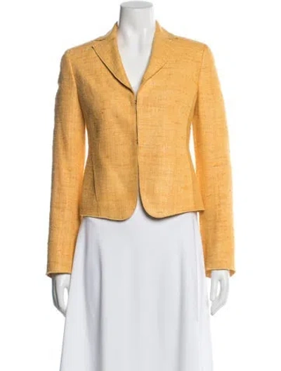 Pre-owned Akris Silk Blazer In Orange