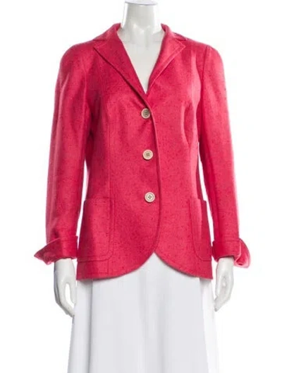 Pre-owned Akris Silk Blazer In Pink