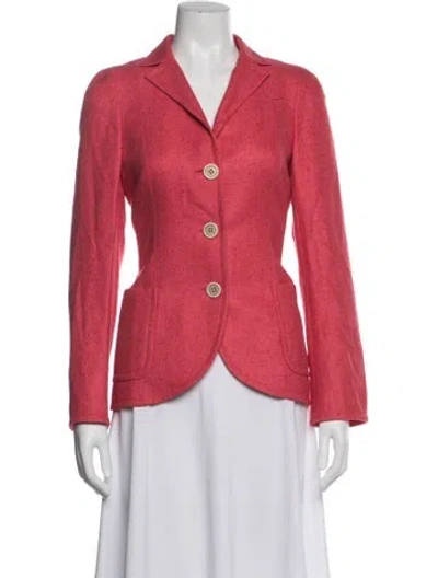 Pre-owned Akris Silk Blazer In Pink