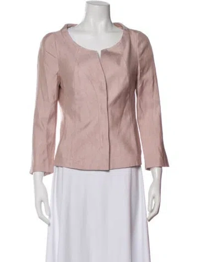 Pre-owned Akris Silk Blazer In Pink