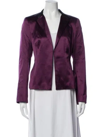 Pre-owned Akris Silk Blazer In Purple