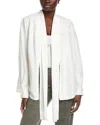 Akris Silk-blend Cardigan In White