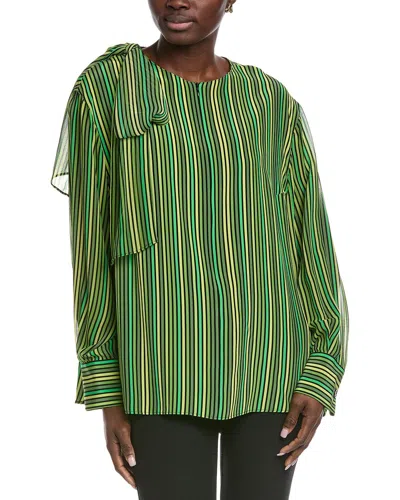 Akris Silk Blouse In Green