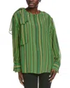 Akris Silk Blouse In Green