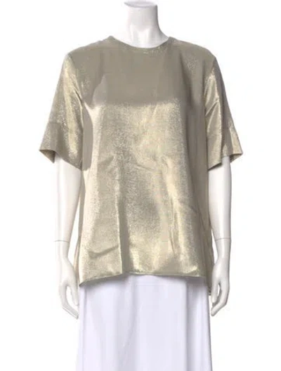 Pre-owned Akris Silk Crew Neck Top