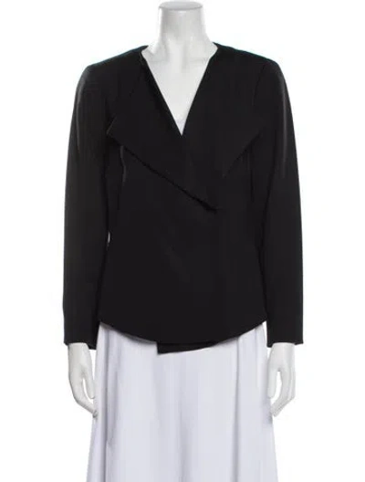 Pre-owned Akris Silk Evening Jacket In Black