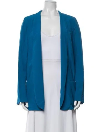 Pre-owned Akris Silk Evening Jacket In Blue