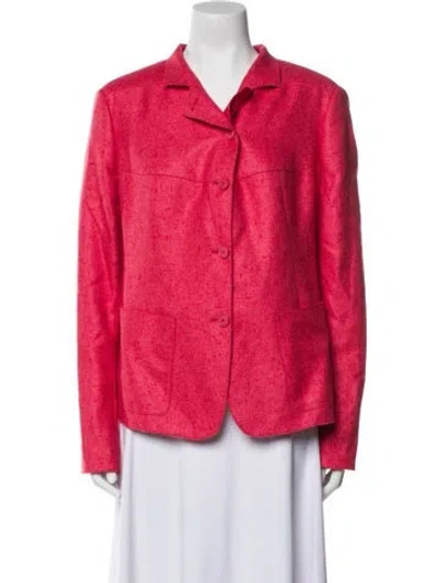 Pre-owned Akris Silk Evening Jacket In Pink