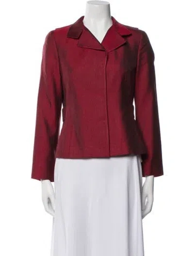 Pre-owned Akris Silk Evening Jacket In Red