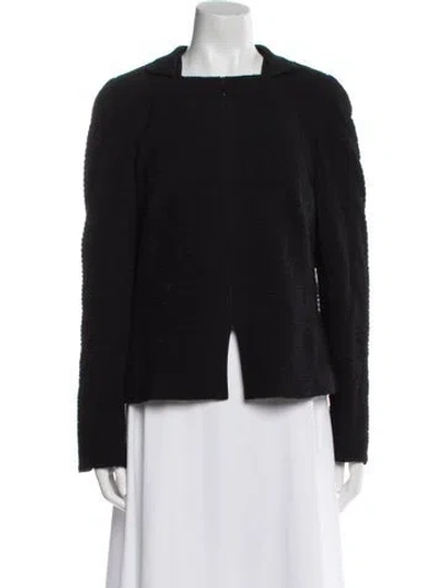 Pre-owned Akris Silk Jacket In Black