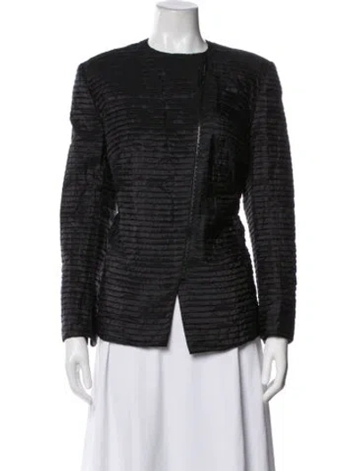 Pre-owned Akris Silk Jacket In Black