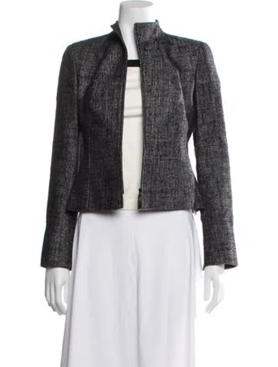 Pre-owned Akris Silk Jacket In Black