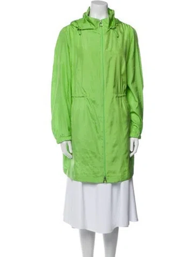 Pre-owned Akris Silk Jacket In Green