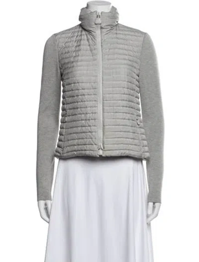 Pre-owned Akris Silk Jacket In Grey