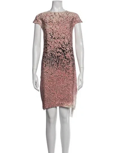 Pre-owned Akris Silk Knee-length Dress In Pink