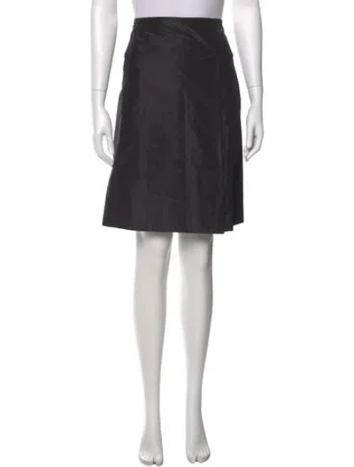 Pre-owned Akris Silk Knee-length Skirt In Blue