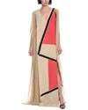 Akris Silk Maxi Dress In Neutral