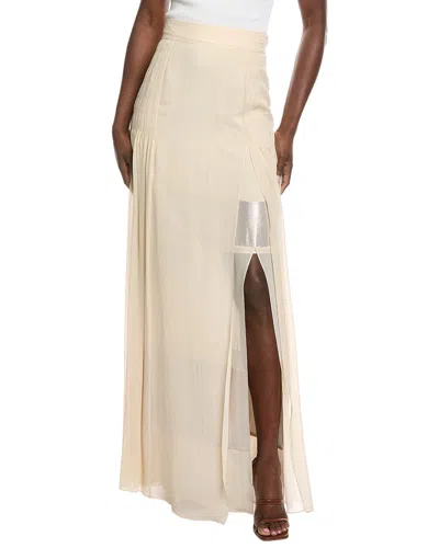 Akris Silk Maxi Skirt In Neutral
