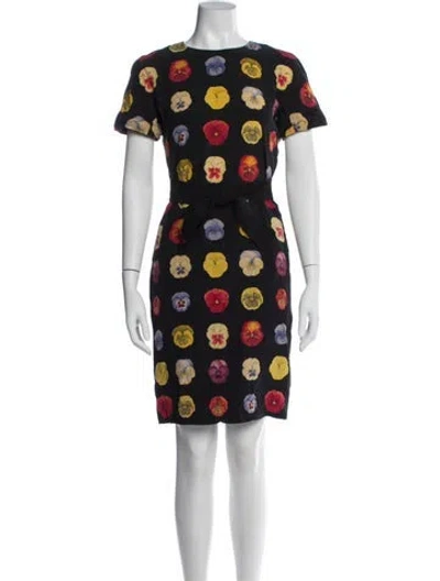 Pre-owned Akris Silk Mini Dress In Gray