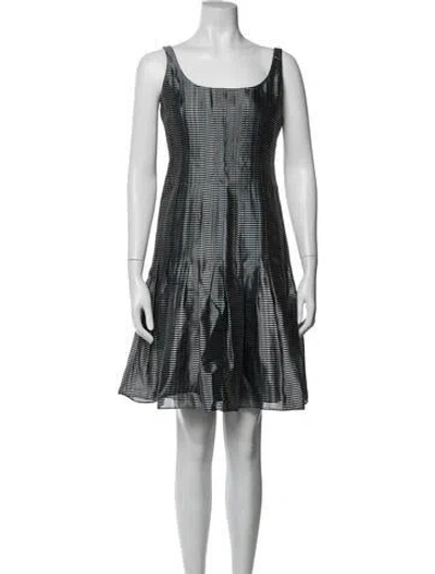 Pre-owned Akris Silk Mini Dress In Multicolor