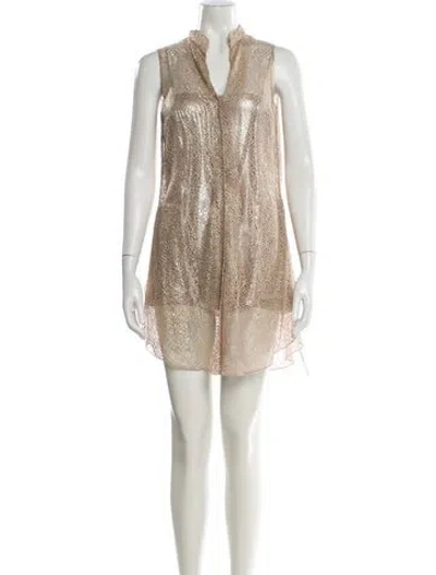 Pre-owned Akris Silk Mini Dress W/ Tags