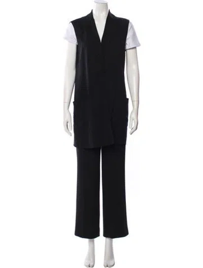 Pre-owned Akris Silk Pant Set In Black