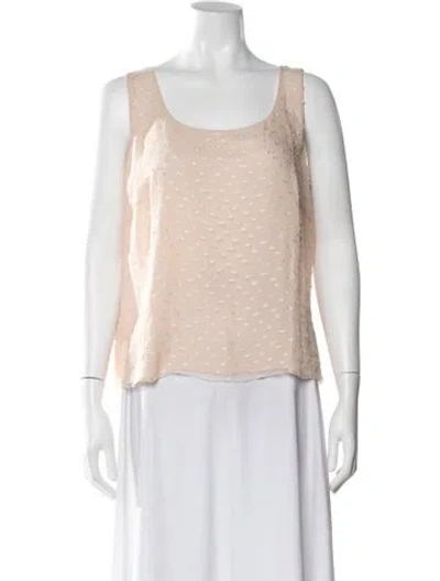 Pre-owned Akris Silk Patterned Top In Neutral
