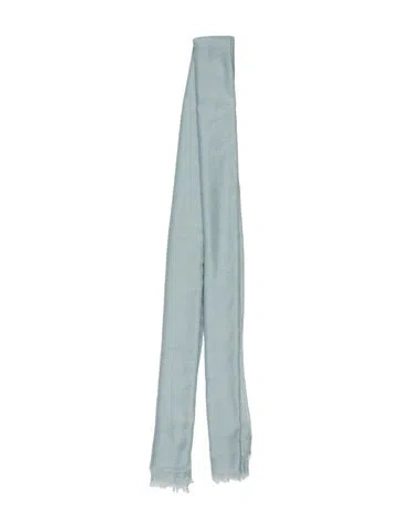 Pre-owned Akris Silk Scarf In Blue