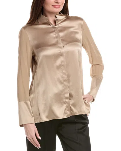 Akris Silk Shirt In Brown
