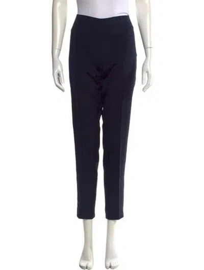 Pre-owned Akris Silk Skinny Leg Pants In Black