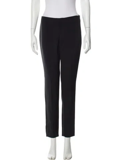 Pre-owned Akris Silk Skinny Leg Pants In Gray