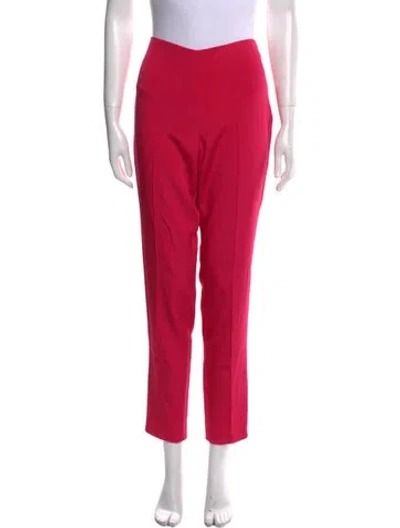 Pre-owned Akris Silk Skinny Leg Pants In Pink
