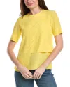 Akris Silk Solid Top In Yellow