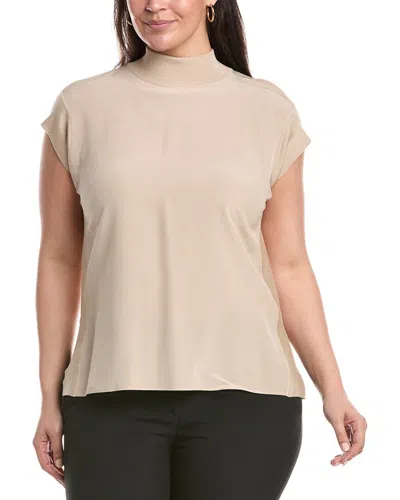 Akris Silk Sweater In Brown