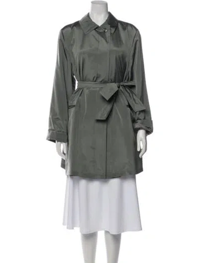 Pre-owned Akris Silk Utility Jacket In Multi