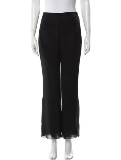 Pre-owned Akris Silk Wide Leg Pants In Gray