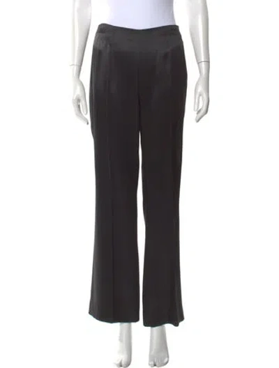 Pre-owned Akris Silk Wide Leg Pants In Gray