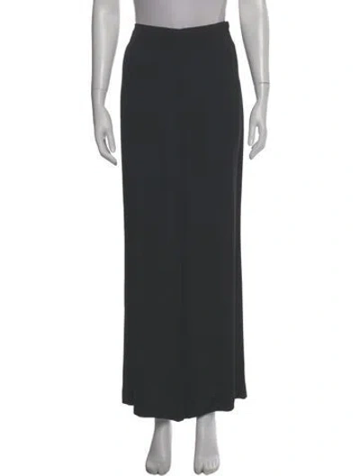 Pre-owned Akris Silk Wide Leg Pants In Gray