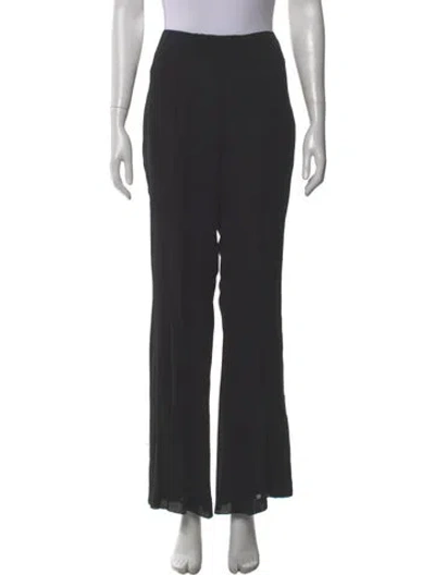Pre-owned Akris Silk Wide Leg Pants In Gray