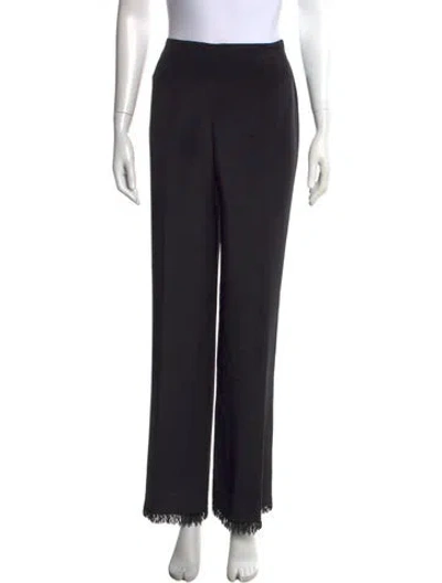 Pre-owned Akris Silk Wide Leg Pants In Gray