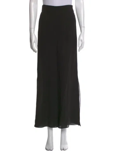 Pre-owned Akris Silk Wide Leg Pants W/ Tags In Black