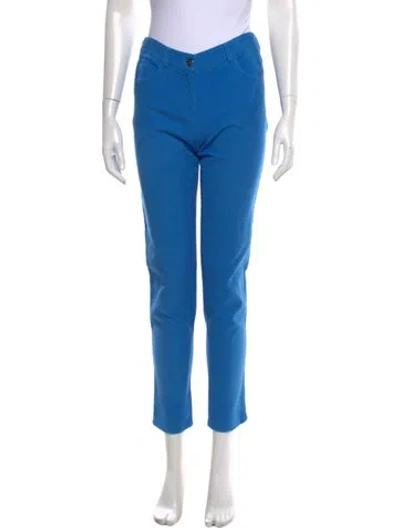Pre-owned Akris Skinny Leg Pants In Blue
