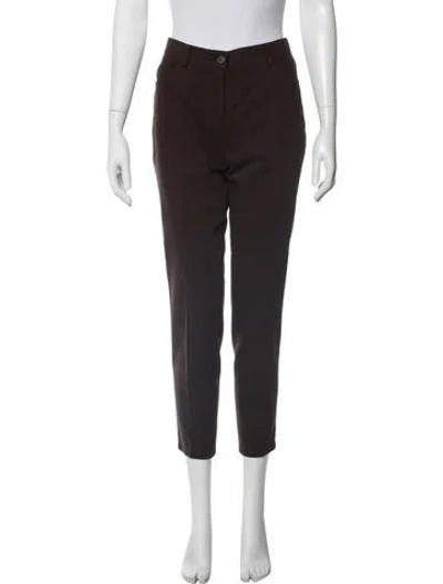 Pre-owned Akris Skinny Leg Pants In Gray