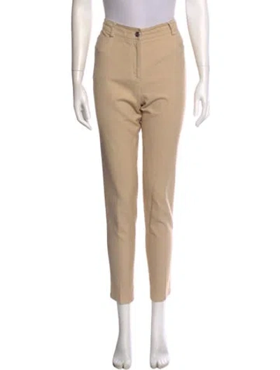Pre-owned Akris Skinny Leg Pants In Neutral