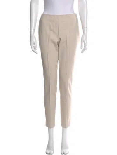 Pre-owned Akris Skinny Leg Pants In Neutral