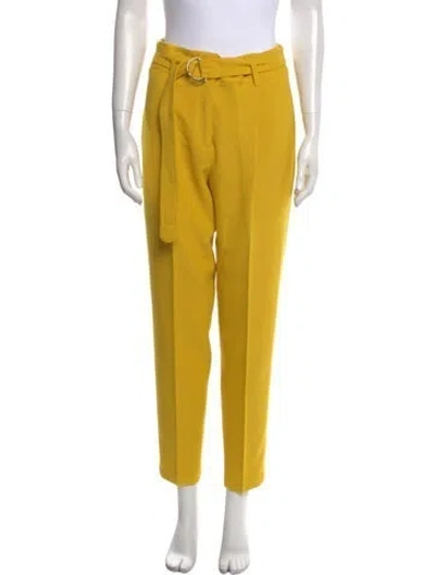 Pre-owned Akris Skinny Leg Pants In Yellow