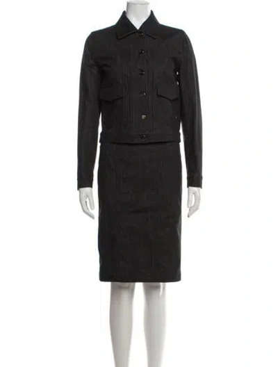 Pre-owned Akris Skirt Set In Black