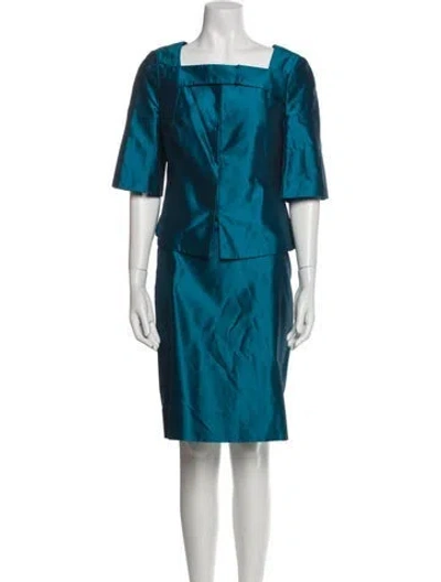 Pre-owned Akris Skirt Set In Blue