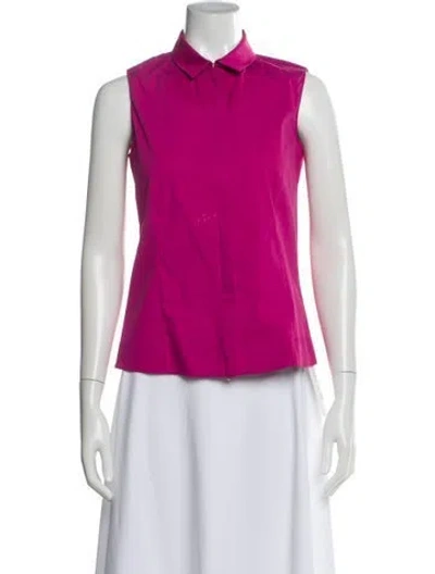 Pre-owned Akris Sleeveless Blouse In Pink