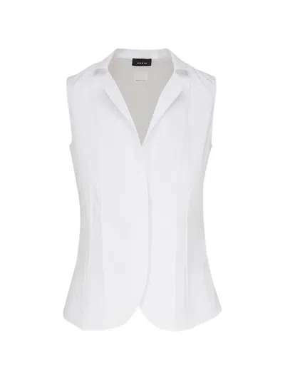 Akris Sleeveless Blouse In White